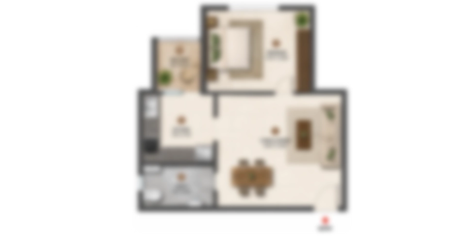 Southfield Signature Mumbra 1 BHK Floor Plans